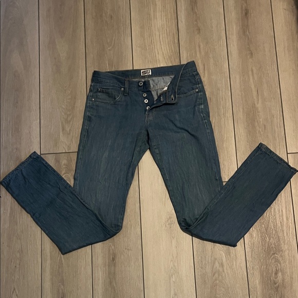 Naked & Famous Denim Mid Blue Skinny Jeans - size 32 - Picture 4 of 6